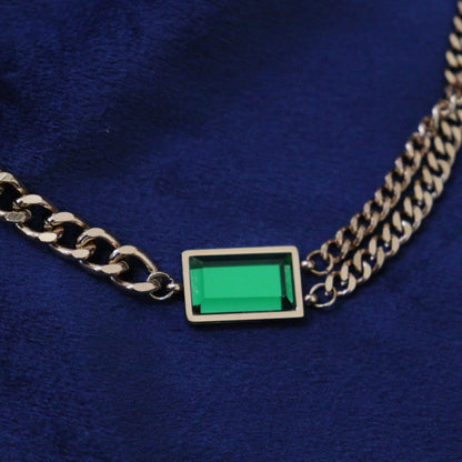 Indus Groovy | Stainless Super Green Pendent