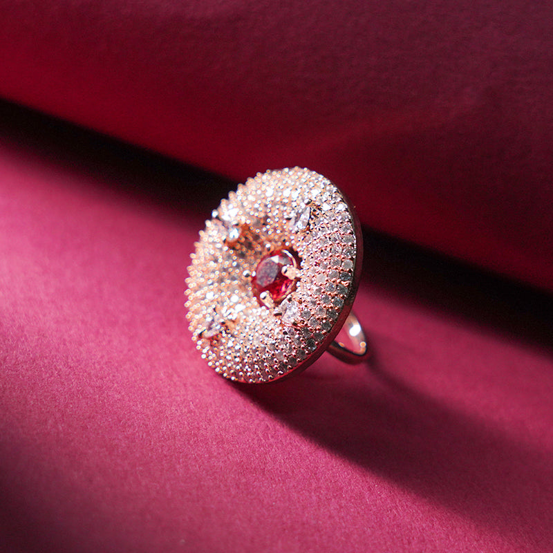 Indus Swara American Diamond Ring