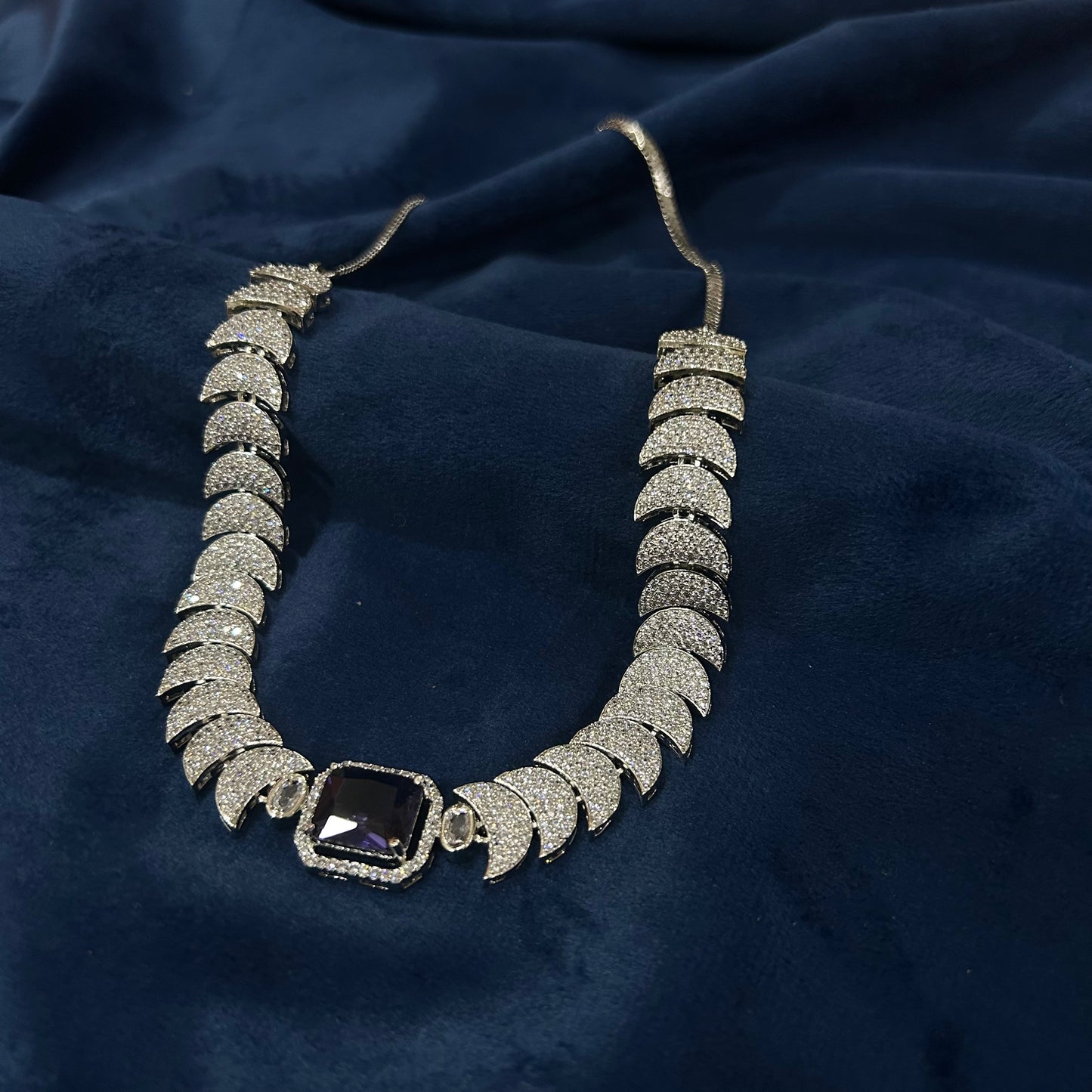 Indus Snoop style purple stone Necklace