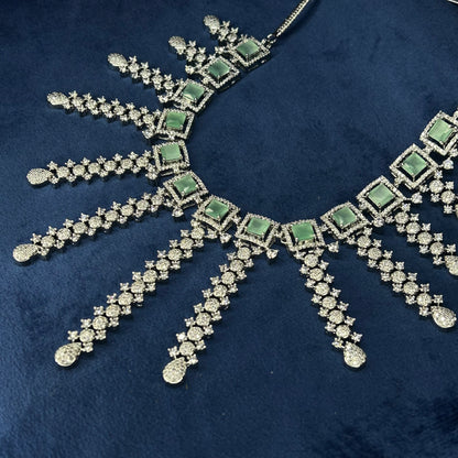 Indus Kiara Mintgreen Icon Necklace set