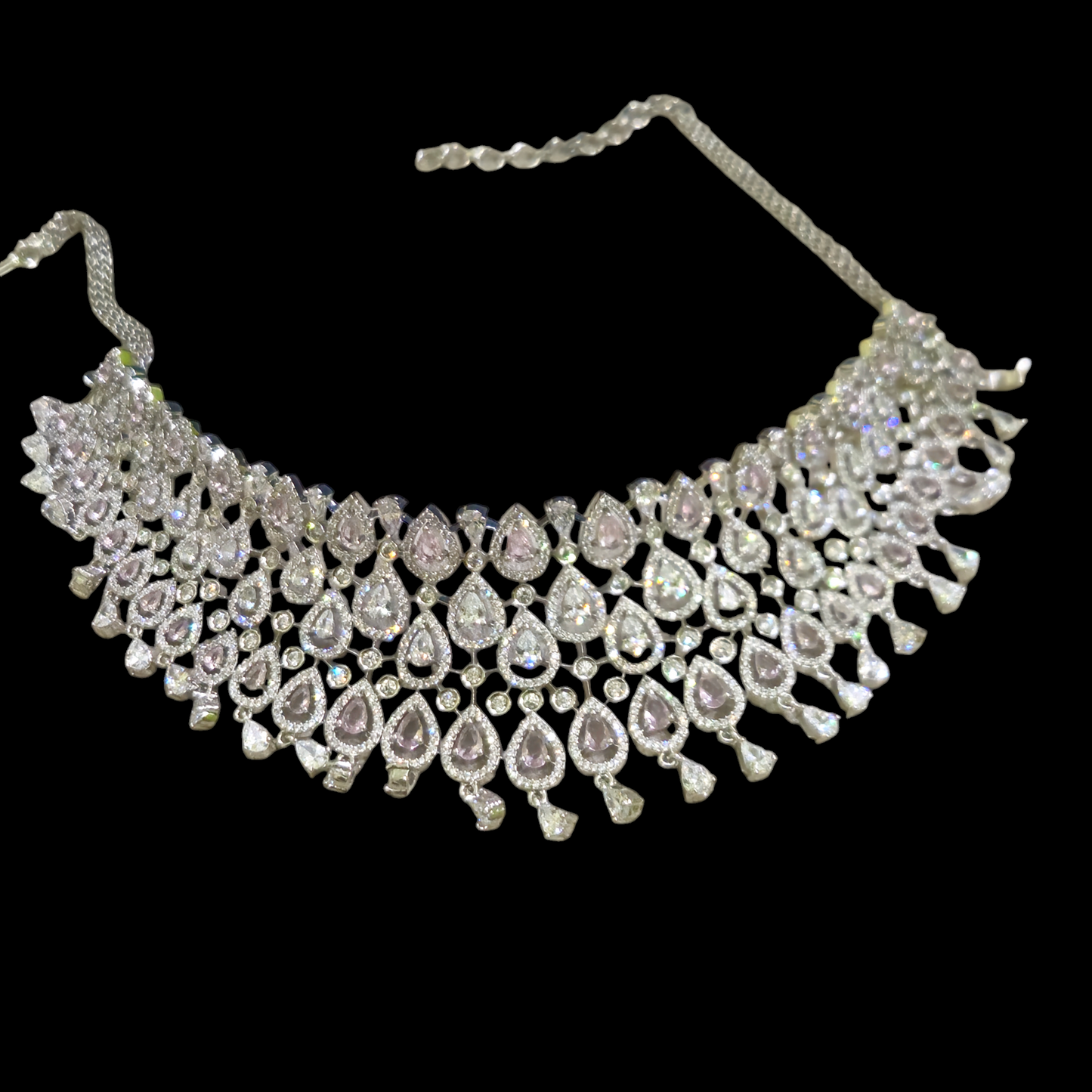 Sajni onion pink heavy choker set